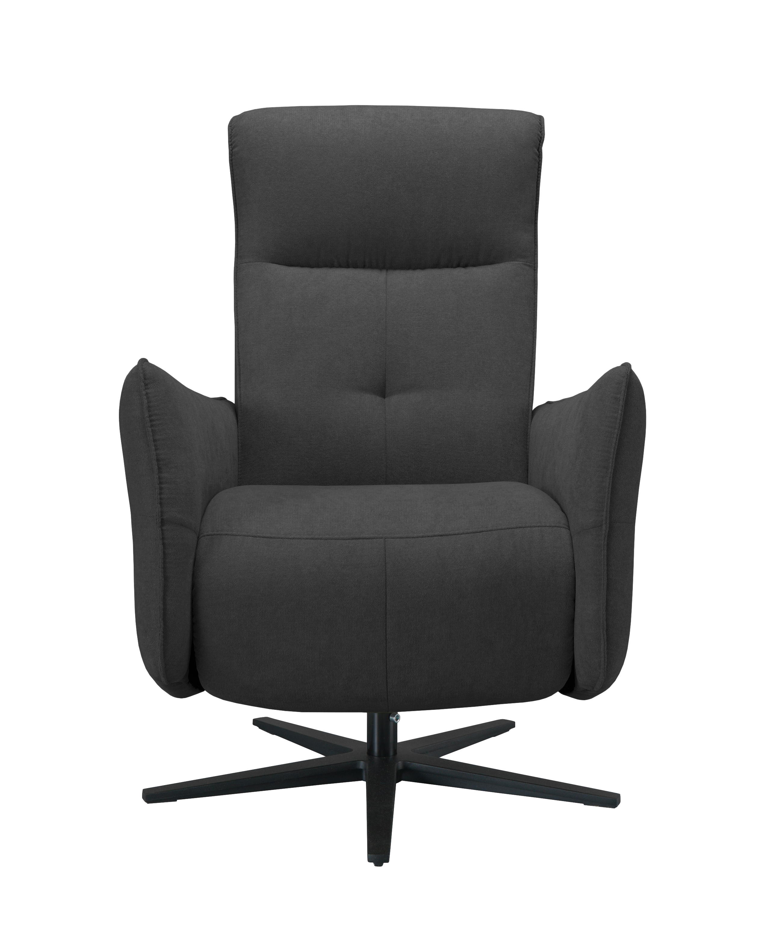 cadeirão giratório em tecido ou pele