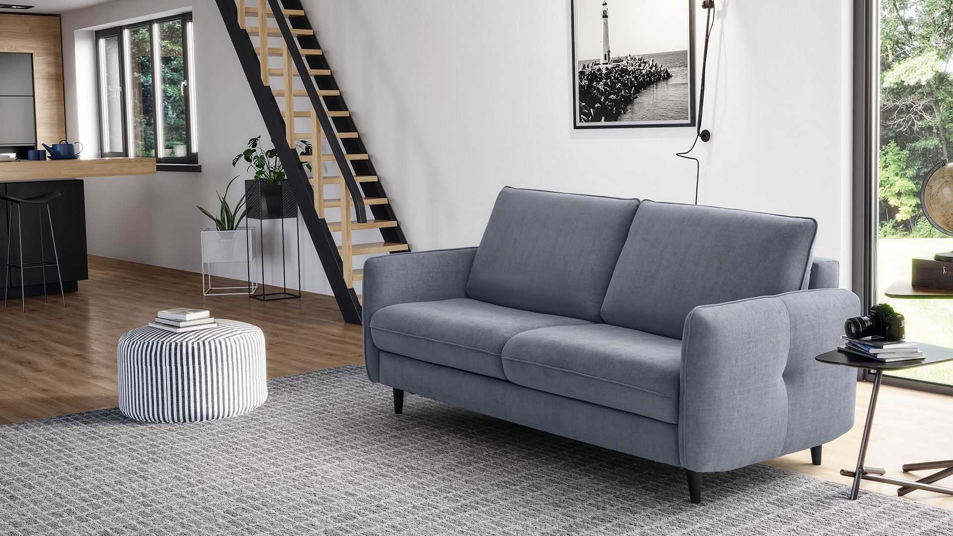 sofá cama de fácil abertura 