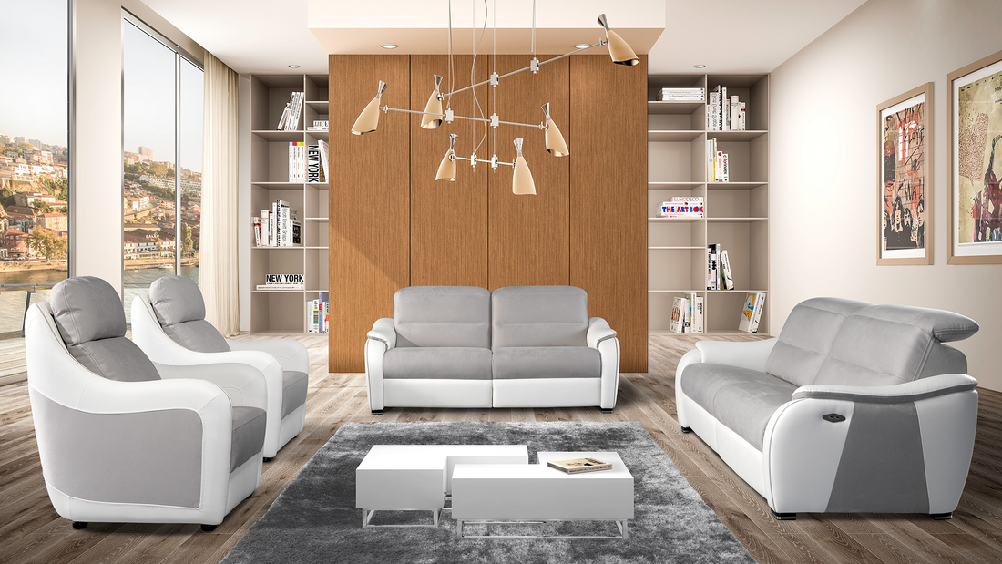 chaise-longue focus relax em pele ou tecido 